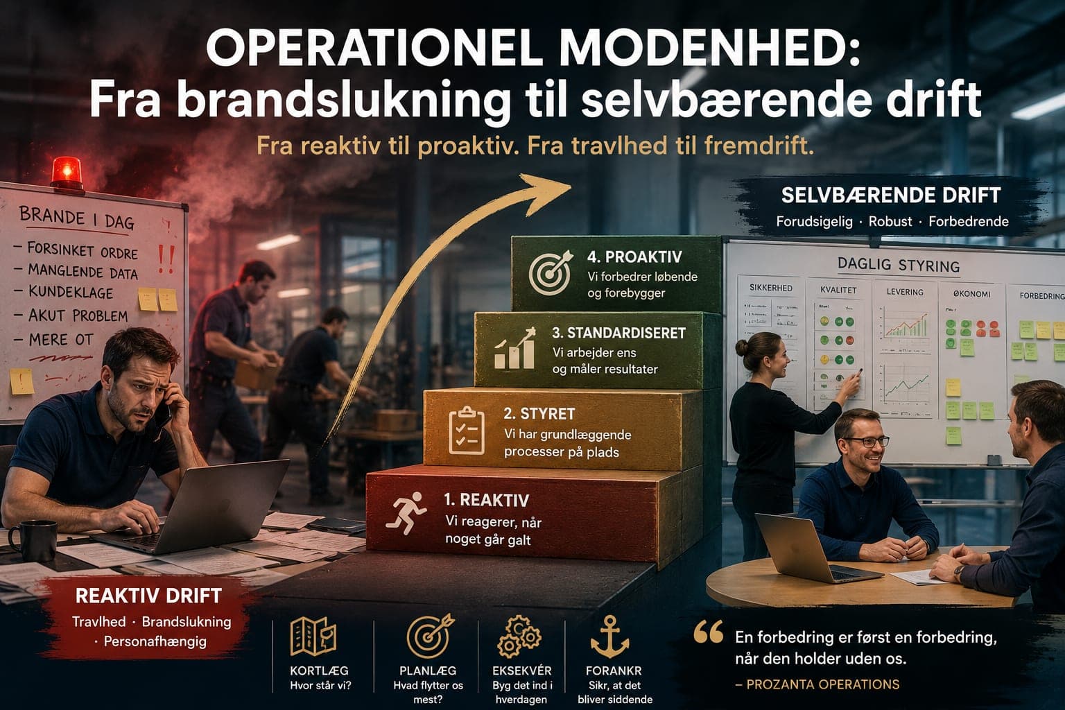Operationel modenhed: fra brandslukning til selvbærende drift
